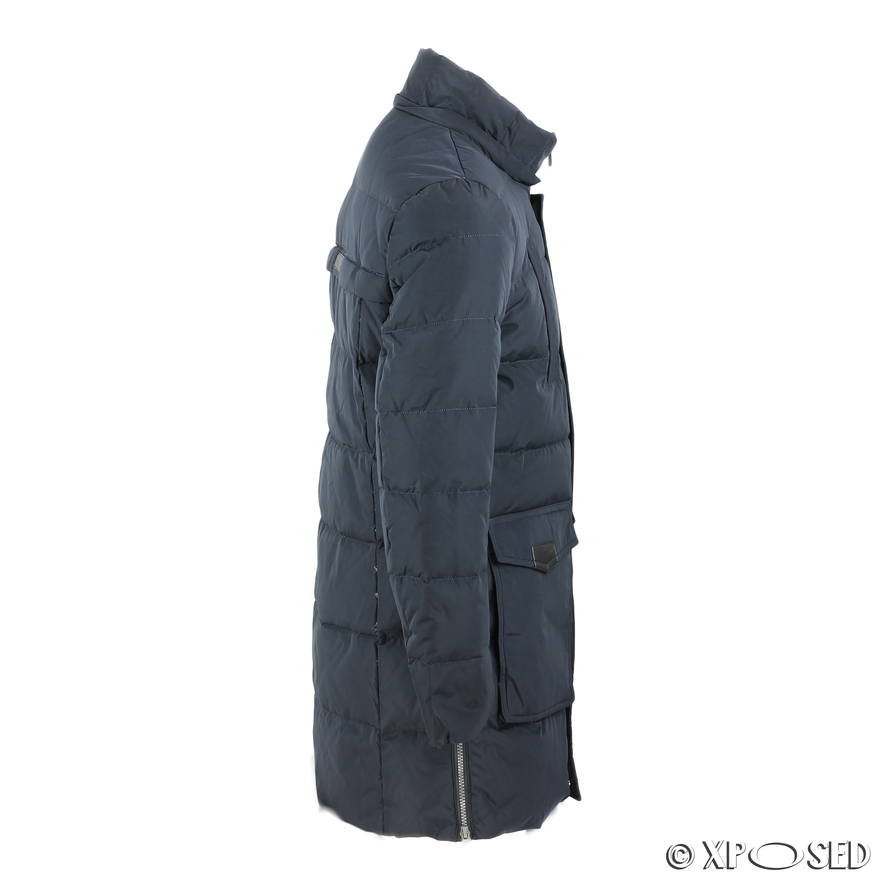 New Mens Puffer Padded Fur Hood Down Jacket Winter Warm Parka Coat